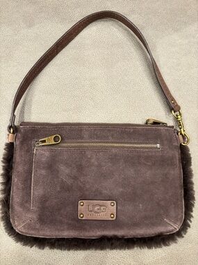 UGG Chocolate Brown Suede Shoulder Bag just awesome!